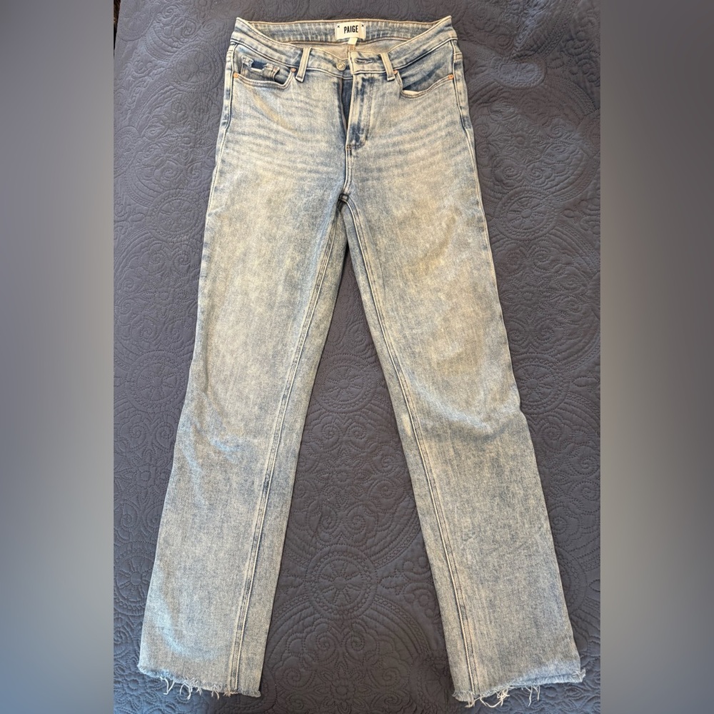 PAIGE Hoxton Slim Light Blue Denim Jeans